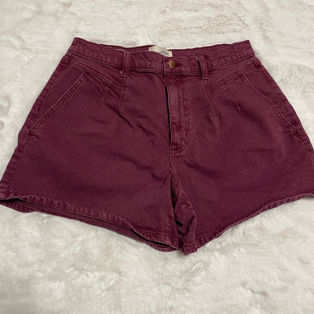 Universal Thread Burgundy High Waist Shorts